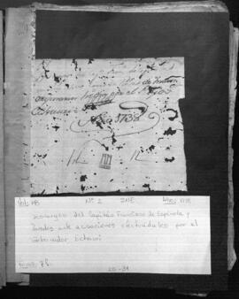 Descargas del Capitán Francisco de Espínola y Cáceres ante acusaciones efectuada por el Gobernador Echauri, sobre visita de indios.