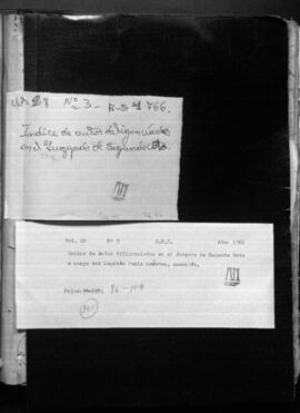 Causa civiles y criminales diligenciados en el Juzgado de Segundo Voto, a cargo del Capitán Pablo Cabañas
