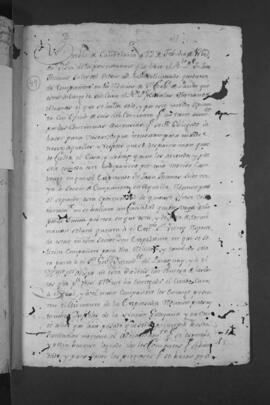 Fray Juan Tomas de Soler solicita quedarse de Compañero en la reduccion de San Francisco de Paula a cargo del cura Nicolas Mariano Alcaraz